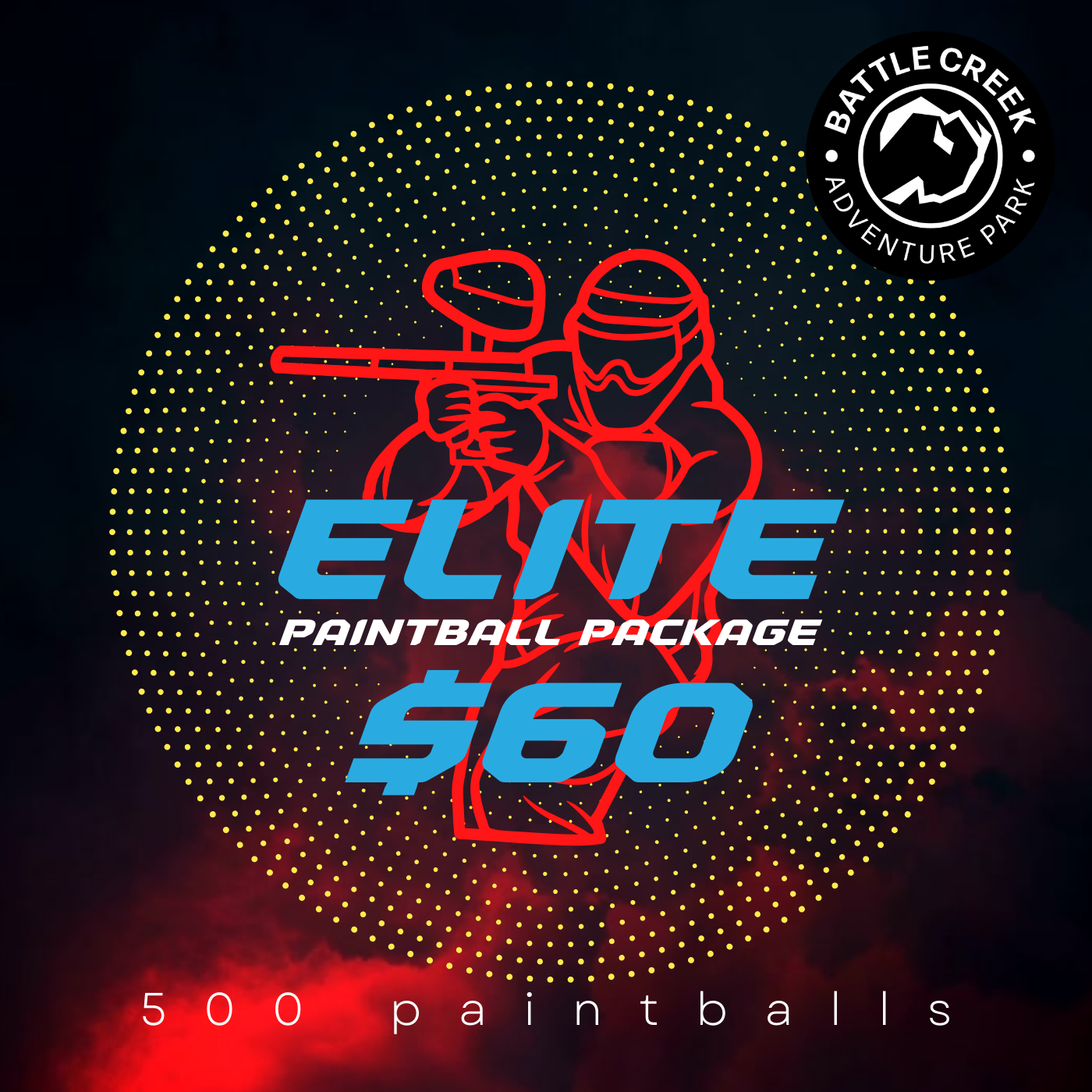 Elite paintball package battle creek adventures